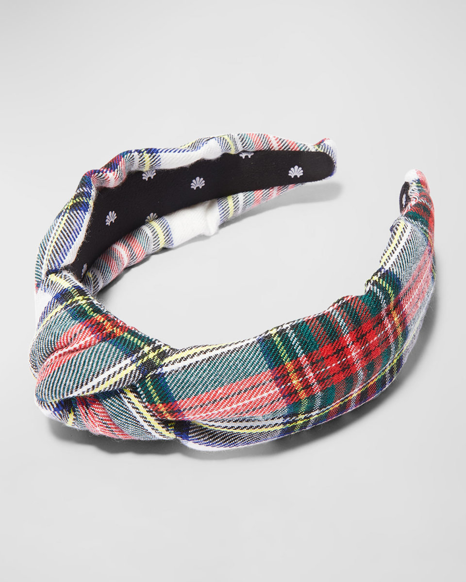Plaid Knotted Headband